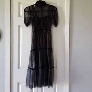 Dotted sheer dress
